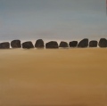 Sur la plage - ocre - Pierres et Roches