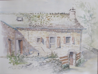 Maison de Mascousseil (Lozère) - Aquarelles et Pastels