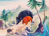 En descendant de la montagne - Petites scènes