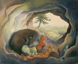 Ours dans la grotte - Petites scènes