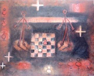 Le jeu d'échecs - Divers/peinture