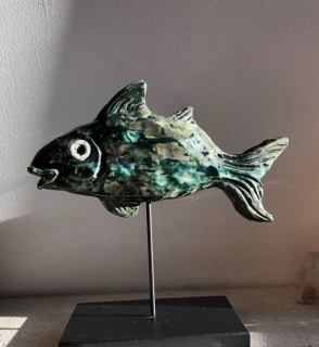 Poisson noir - Modelage , céramiques et bronzes